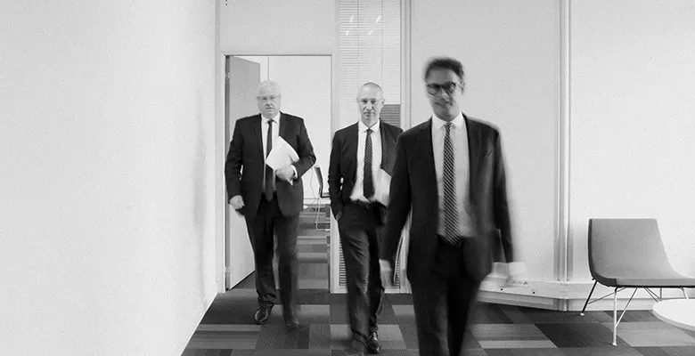 Trois conseillers de Terres d'Experts qui partent en réunion